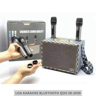 Loa Karaoke Xách Tay QIXI-2039 Kèm 2 Miro Hát Siêu Hay