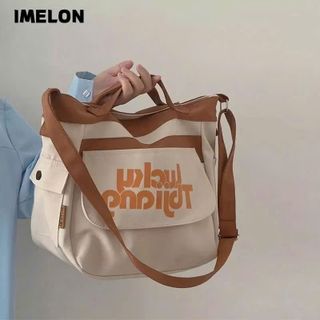 🎒TÚI ĐEO CHÉO CANVAS UNISEX HÀN QUỐC ĐỰNG VỪA A4 SIÊU HOT
