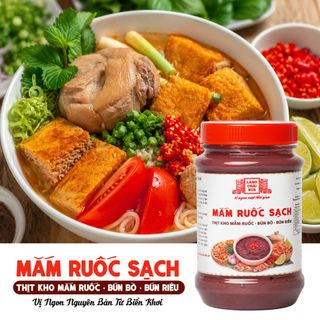[Hủ 260g] Mắm Ruốc Sạch Làng Chài Xưa - Chế biến thịt kho mắm ruốc, bún bò, bún riêu rất ngon