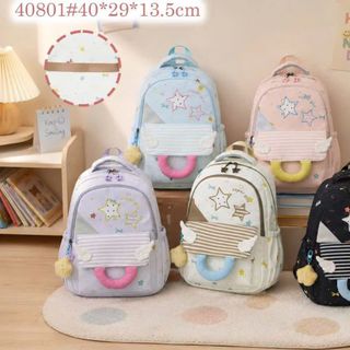 BALO MÃ A40801 | THIẾT KẾ NGÔI SAO SIÊU CUTE – ĐI HỌC XINH XẮN MỖI NGÀY
