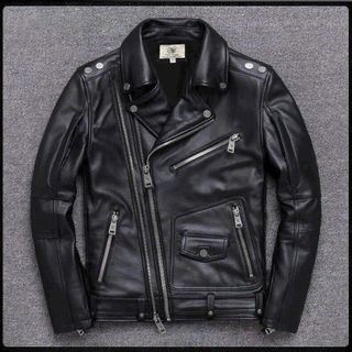 ÁO KHOÁC DA NAM BIKER LÓT DÙ CAO CẤP AD059