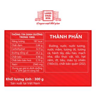[Chai 300g] Sốt Trộn Mì Làng Chài Xưa - Thấm đẩm từng sợi mì - Trộn là ngon ăn là dính