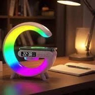 Loa Bluetooth Thông Minh G11 tích hợp sạc không dây 15W, đồng hồ báo thức và đèn ngủ RGB.