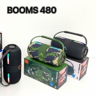 Loa Bluetooth Torima BOOMSBOX480 với họa tiết rằn ri (camo) đặc trưng.