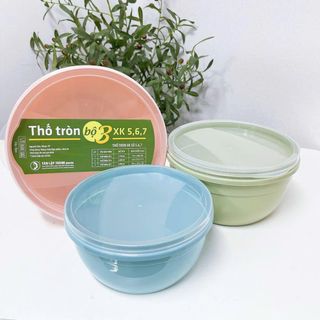 BỘ 3 HỘP ĐỰNG THỰC PHẨM XUẤT KHẨU (T25)