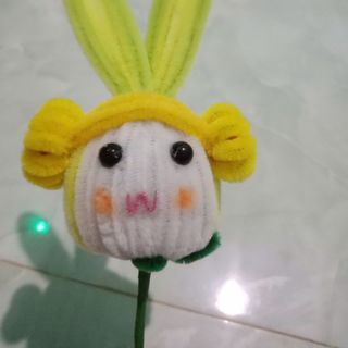 Chú thỏ handmade bằng kẽm nhung