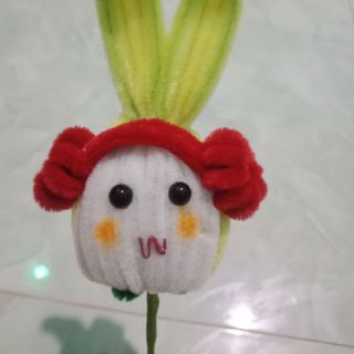 Chú thỏ handmade bằng kẽm nhung