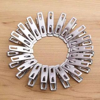 Set 20 kẹp inox kẹp quần áo