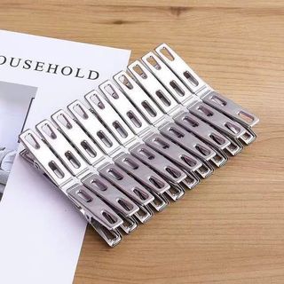 Set 20 kẹp inox kẹp quần áo