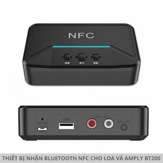 Thiết bị nhận âm thanh Bluetooth 5.0 có tích hợp công nghệ NFC, model BT200