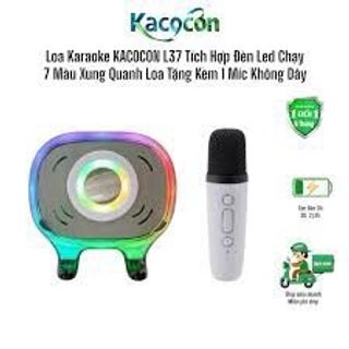 Loa bluetooth karaoke mini model L-37 kèm theo micro không dây