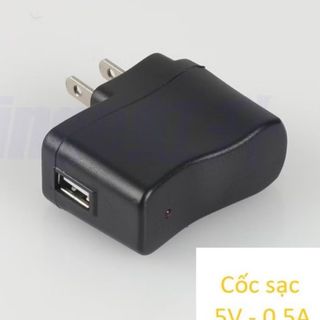 Cóc Sạc Đen Có Đèn Led Báo Đầy (Cốc Sạc)
