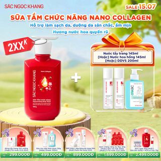 Sữa Tắm Chức Năng Nano Collagen Sắc Ngọc Khang [500G] - KÈM QUÀ TẶNG