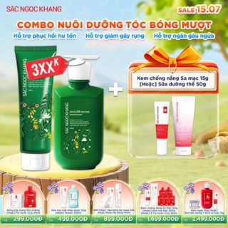COMBO DẦU GỘI 26 THẢO DƯỢC [350G] + DẦU XẢ 26 THẢO DƯỢC [200G] TẶNG 1 TRONG 2