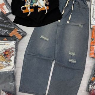 SET JEAN SUÔNG + ÁO BORIP HOT TREND