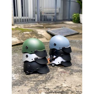 Nón Bảo Hiểm DANGROUP Mũ bảo hiểm nửa đầu sơn nhám   lưỡi trai che nắng Thời Trang - An Toàn - Giá Tốt