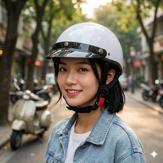 Nón Bảo Hiểm DAN GROUP Nón bảo hiểm nửa đầu kèm lưỡi trai kiểu dáng đơn giản hàng chính hãng bảo hành 12 tháng SJC Helmet haly phượt 1/2 Thời Trang - An Toàn - Giá Tốt