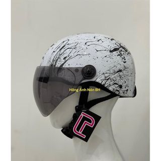 Nón Bảo Hiểm DAN GROUP Mũ bảo hiểm Sơn Nhúng carbon nửa đầu có Kính - giúp chắn gió chắn bụi bảo vệ an toàn khi đi đường ( bảo hành 12 tháng) Thời Trang - An Toàn - Giá Rẻ