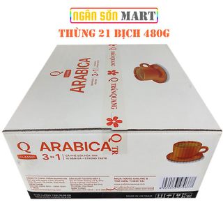 Cà phê sữa Arabica Trần Quang 21 bịch 480g (24 gói nhỏ 20g) (Đã gồm phí Ship)