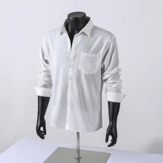 Áo Sơ Mi Linen Nam Đũi Cổ Bẻ Dài Tay TUTO5 Menswear SMD05 - Thiết Kế Túi Ngực, Chất Liệu Đũi Xước Cao Cấp Co Giãn Nhẹ