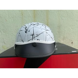 Nón Bảo Hiểm DAN GROUP Nón bảo hiểm nửa đầu 1/2 tem nhúng cacbon Freesize nam nữ(54-58)cm Thời Trang - An Toàn - Giá Rẻ