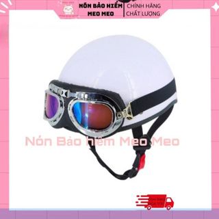 Nón Bảo Hiểm DANGROUP Mũ Bảo Hiểm Nữa Đầu Kính Phi Công Chất Liệu Nhựa ABS,Mũ bảo Hiểm Tai Thỏ Cứng Cáp Gọn Nhẹ Có Nhiều Màu Lựa Chọn CUTE Thời Trang - An Toàn - Giá Tốt
