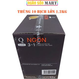 Cà phê sữa Ngon Trần Quang 10 bịch lớn 1.2Kg (60 gói nhỏ 20g) (Đã gồm phí Ship)