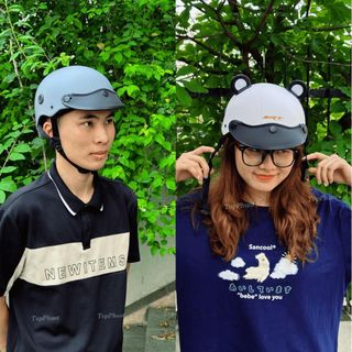 Nón Bảo Hiểm DAN GROUP Nón bảo hiểm 1/2 SRT chính hãng cao cấp thêu cao cấp - Nhiều màu sơn nhám Thời Trang - An Toàn - Giá Tốt