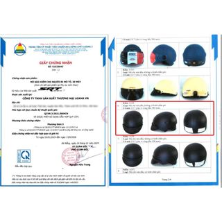 Nón Bảo Hiểm DAN GROUP Nón bảo hiểm 1/2 SRT chính hãng cao cấp thêu cao cấp - Nhiều màu sơn nhám Thời Trang - An Toàn - Giá Tốt