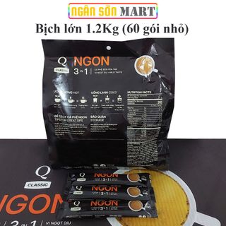 Cà phê sữa Ngon Trần Quang 10 bịch lớn 1.2Kg (60 gói nhỏ 20g) (Đã gồm phí Ship)