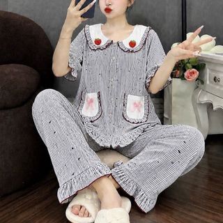BỘ ĐŨI CHARM DÂU – TÚI ĐÍNH NƠ SIÊU XINH (8756)