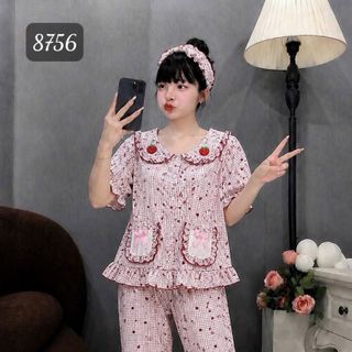 BỘ ĐŨI CHARM DÂU – TÚI ĐÍNH NƠ SIÊU XINH (8756)
