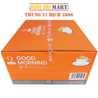 Cà phê sữa Good morning Trần Quang 21 bịch 480g (24 gói nhỏ 20g) (Đã gồm phí Ship)