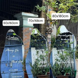 Gương decor đám cưới