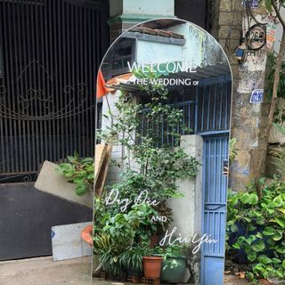 Gương decor đám cưới