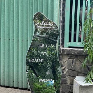 Gương decor đám cưới