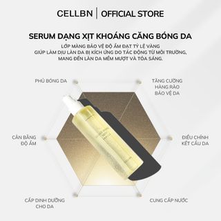 Serum Dạng Xịt Khoáng Căng Bóng Da CELLBN Cấp ẩm & căng bóng với vòi xịt phun sương siêu mịn 155ml