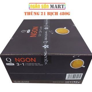 Cà phê sữa Ngon Trần Quang 21 bịch 480g (24 gói nhỏ 20g) (Đã gồm phí Ship)