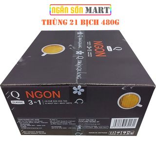 Cà phê sữa Ngon Trần Quang 21 bịch 480g (24 gói nhỏ 20g) (Đã gồm phí Ship)