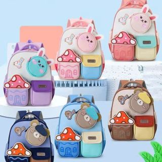🍄BALO LS32 THỎ NẤM 3D KÈM TÚI NHỎ, BÉ NHÌN LÀ THÍCH NGAY 🐰