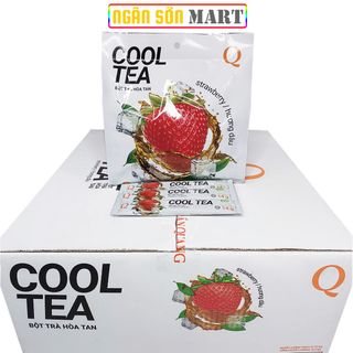 Trà Dâu Cool Tea Trần Quang 20 bịch 336g (24 gói nhỏ 14g) (Đã gồm phí Ship)