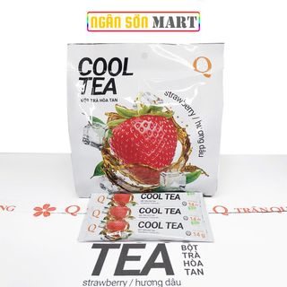 Trà Dâu Cool Tea Trần Quang 20 bịch 336g (24 gói nhỏ 14g) (Đã gồm phí Ship)