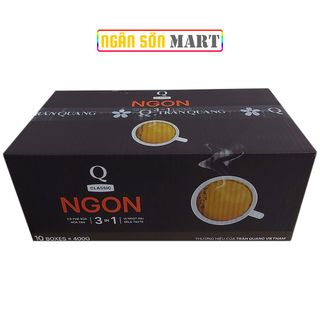 Cà phê sữa Ngon Trần Quang 10 hộp giấy 400g (20 gói nhỏ 20g) (Đã gồm phí Ship)