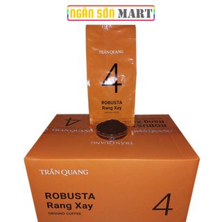 Cà Phê Rang Xay Số 4 (No4) Trần Quang 10 bịch 500g (100% Robusta) (Đã gồm phí Ship)