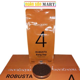 Cà Phê Rang Xay Số 4 (No4) Trần Quang 10 bịch 500g (100% Robusta) (Đã gồm phí Ship)