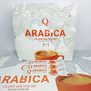 Cà phê sữa Arabica Trần Quang 10 bịch lớn 1.2Kg (60 gói nhỏ 20g) (Đã gồm phí Ship)
