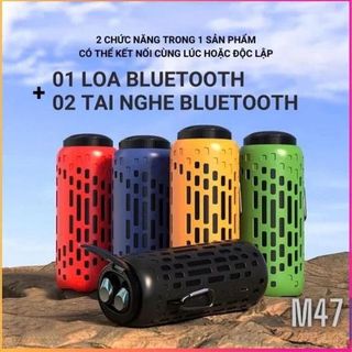 LOA BLUETOOTH KIÊM TAI NGHE KHÔNG DÂY M47