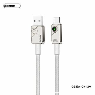 Cáp Sạc Nhanh Remax RC-C33 (đầu USB ra Type-C) ( USB ra IP )thuộc dòng sản phẩm sạc nhanh.