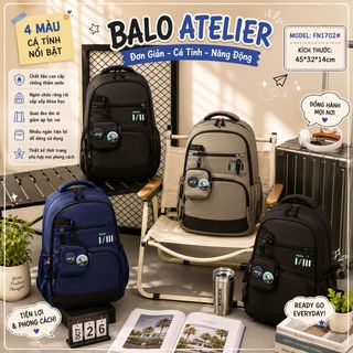 Balo Nam Cá Tính A1702, Thiết Kế Hiện Đại, Đựng Đồ Rộng Rãi Cực Tiện
