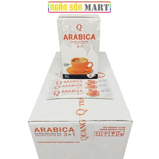 Cà phê sữa Arabica Trần Quang 10 hộp giấy 400g (20 gói nhỏ 20g) (Đã gồm phí Ship)